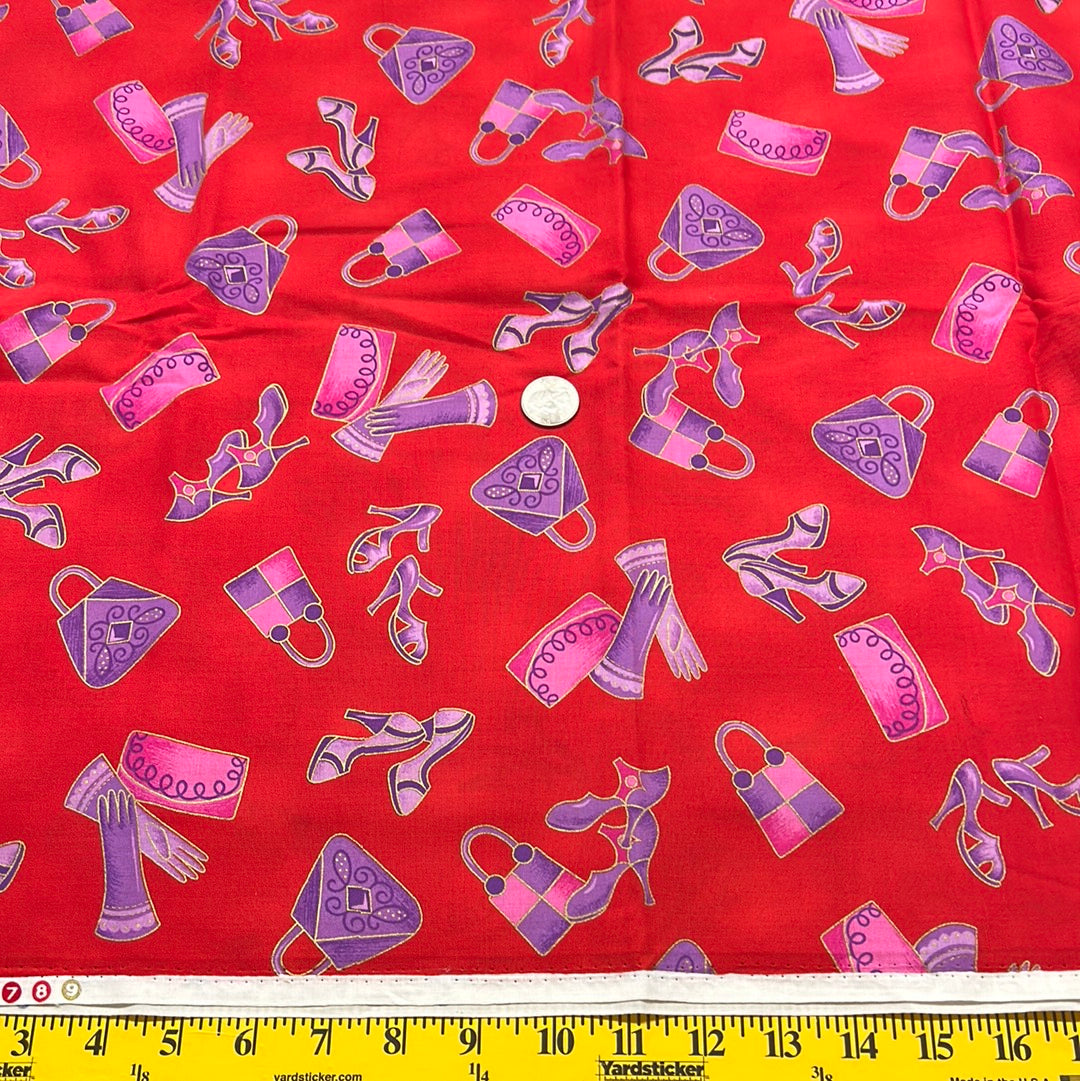 Sassy Red Hatter fabric from Marcus Brothers Fabrics