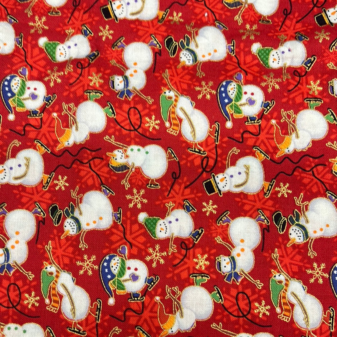 Seasons greetings by Fabri-quilt tossed snowmen