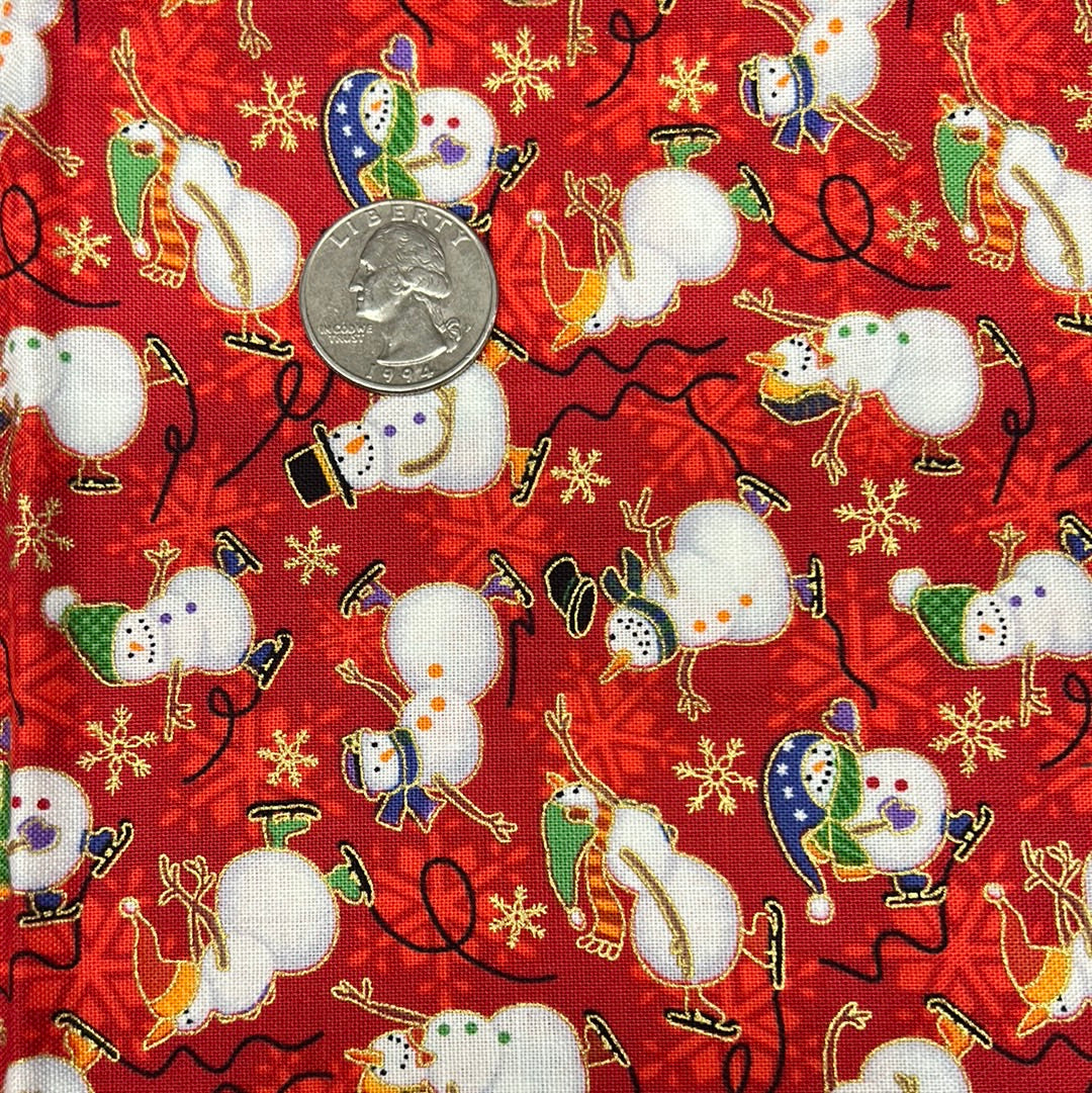 Seasons greetings by Fabri-quilt tossed snowmen