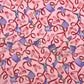 Red hat themed fabric by cotton Classics