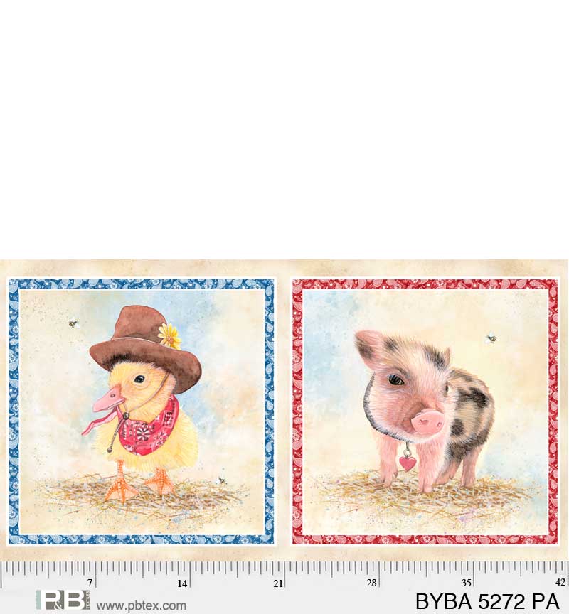 P&B Textiles Barnyard Babies BYBA 5272 PA