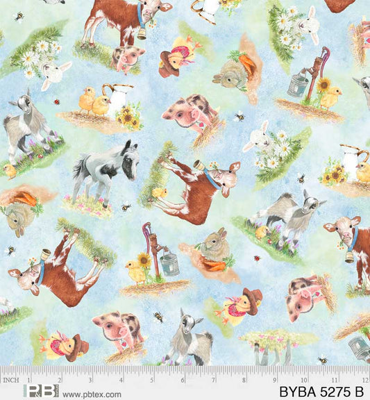 P&B Textiles Barnyard Babies BYBA 5275 B