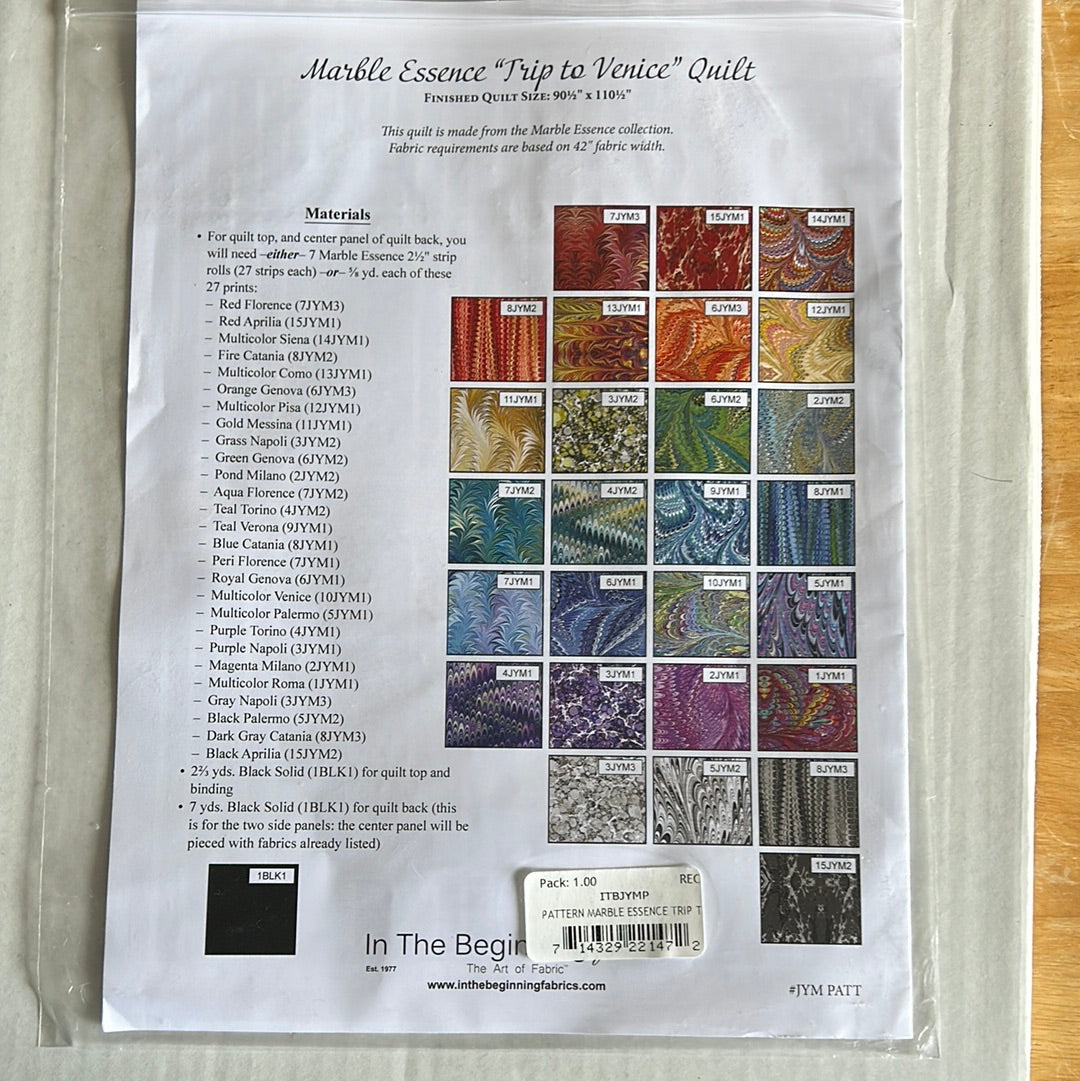 A Trip to Venice Quilt pattern