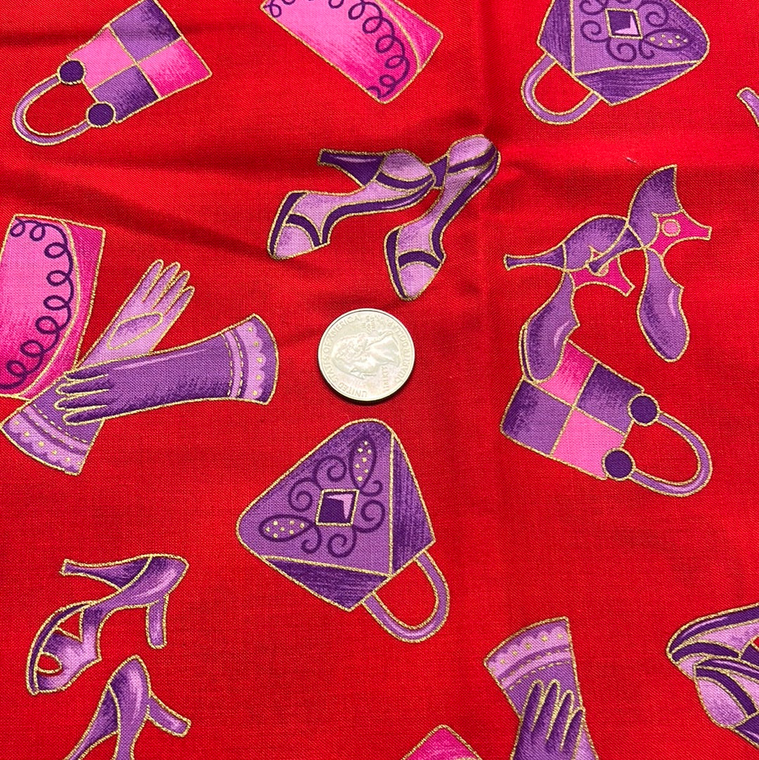 Sassy Red Hatter fabric from Marcus Brothers Fabrics