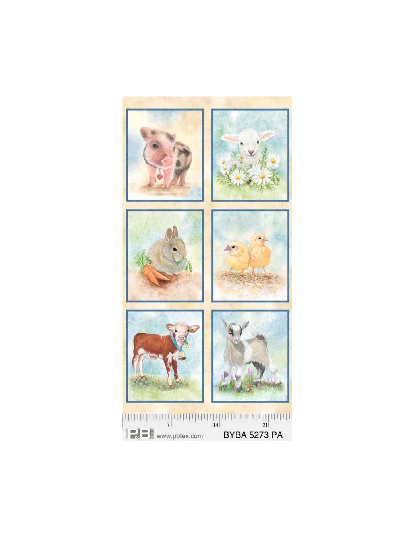 P&B Textiles Barnyard Babies BYBA 5273 PA