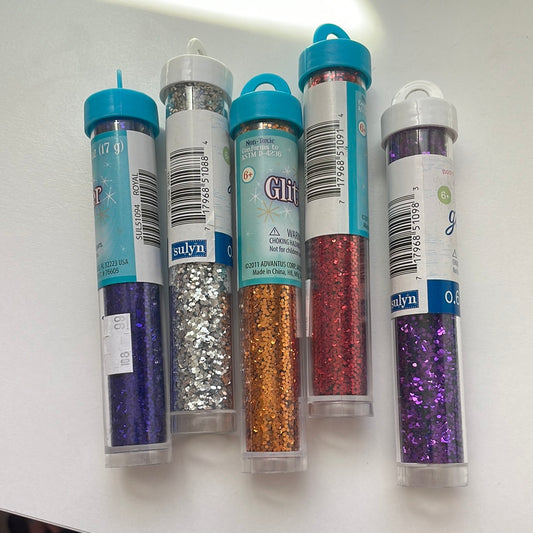 0.6 Oz. Glitter Tubes