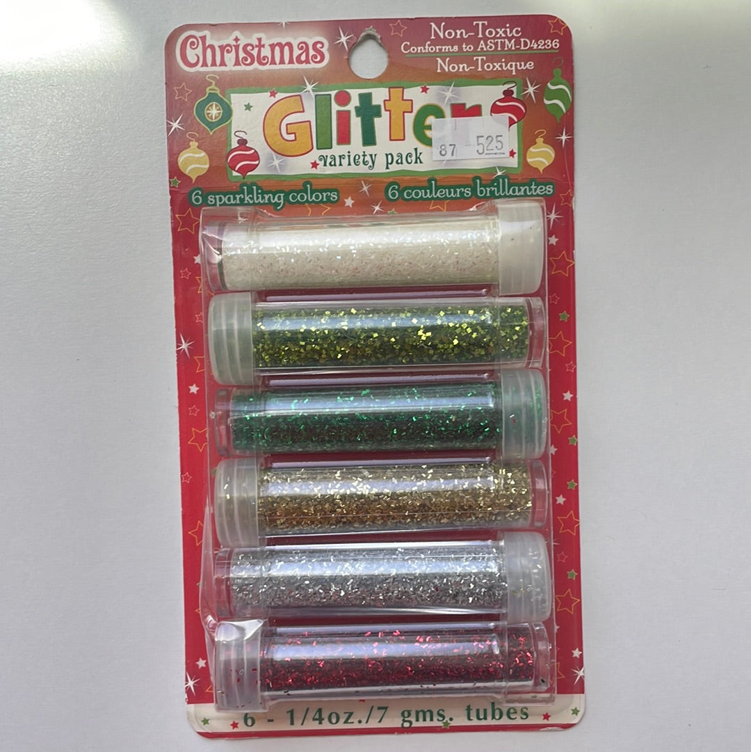 Christmas Glitters Variety Pack- Non Toxic Glitter 6 Pack