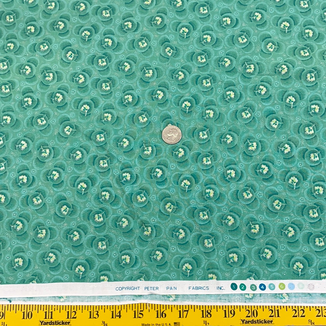 Peter Pan Fabrics- Green Floral