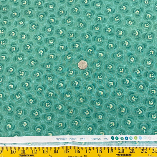 Peter Pan Fabrics- Green Floral