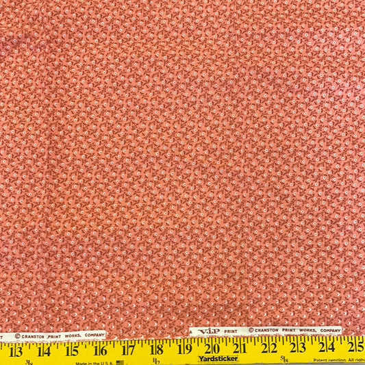 Red Mini Floral Fabric- Cranston Print Works