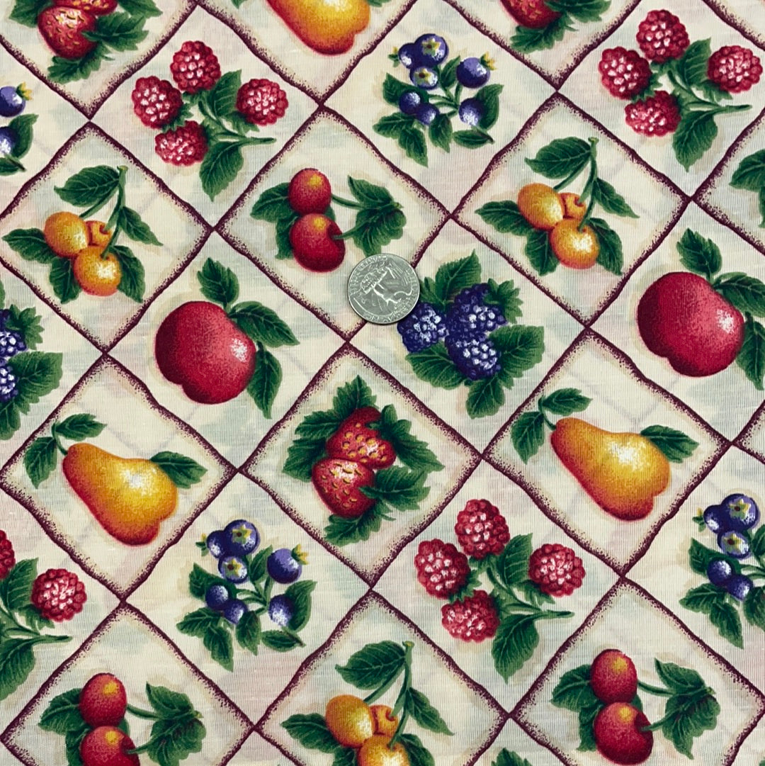Assorted Fruit Checkerboard
